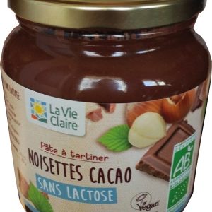 Pâte à tartiner - Noisettes Cacao sans lactose